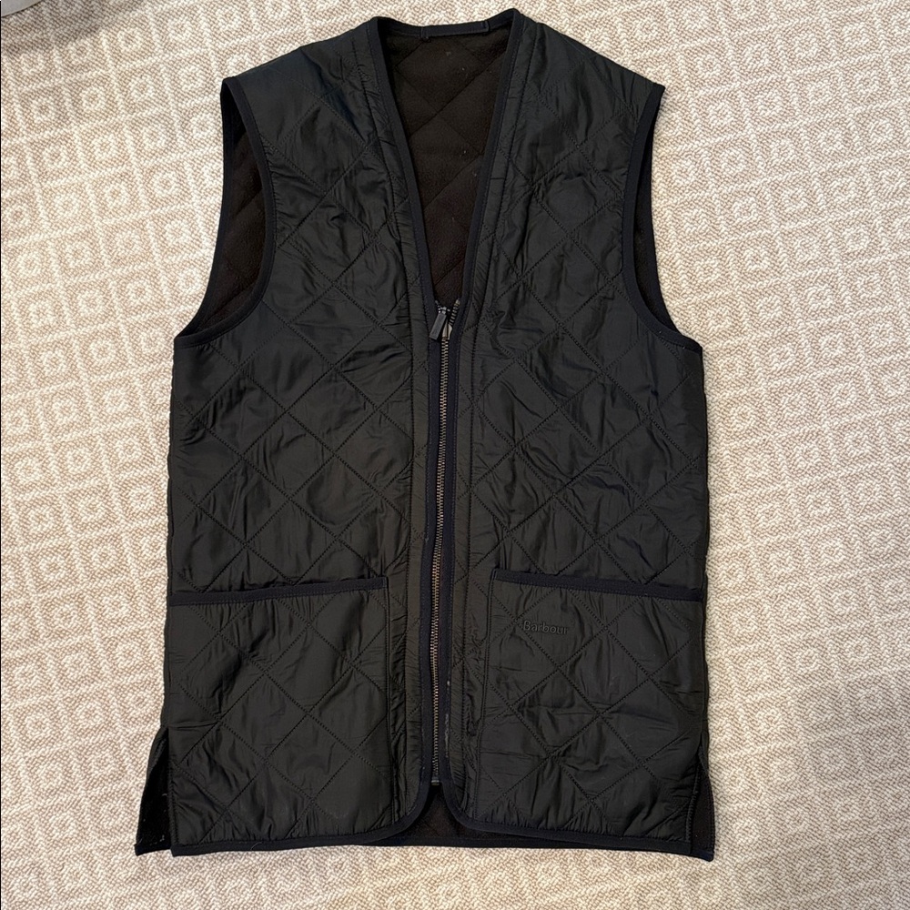 Barbour Men's D219 Polarquilt Quilted Vest/zip in